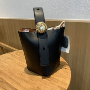 Elegant Black Bucket Bag