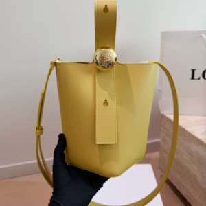 Elegant Yellow Bucket Bag